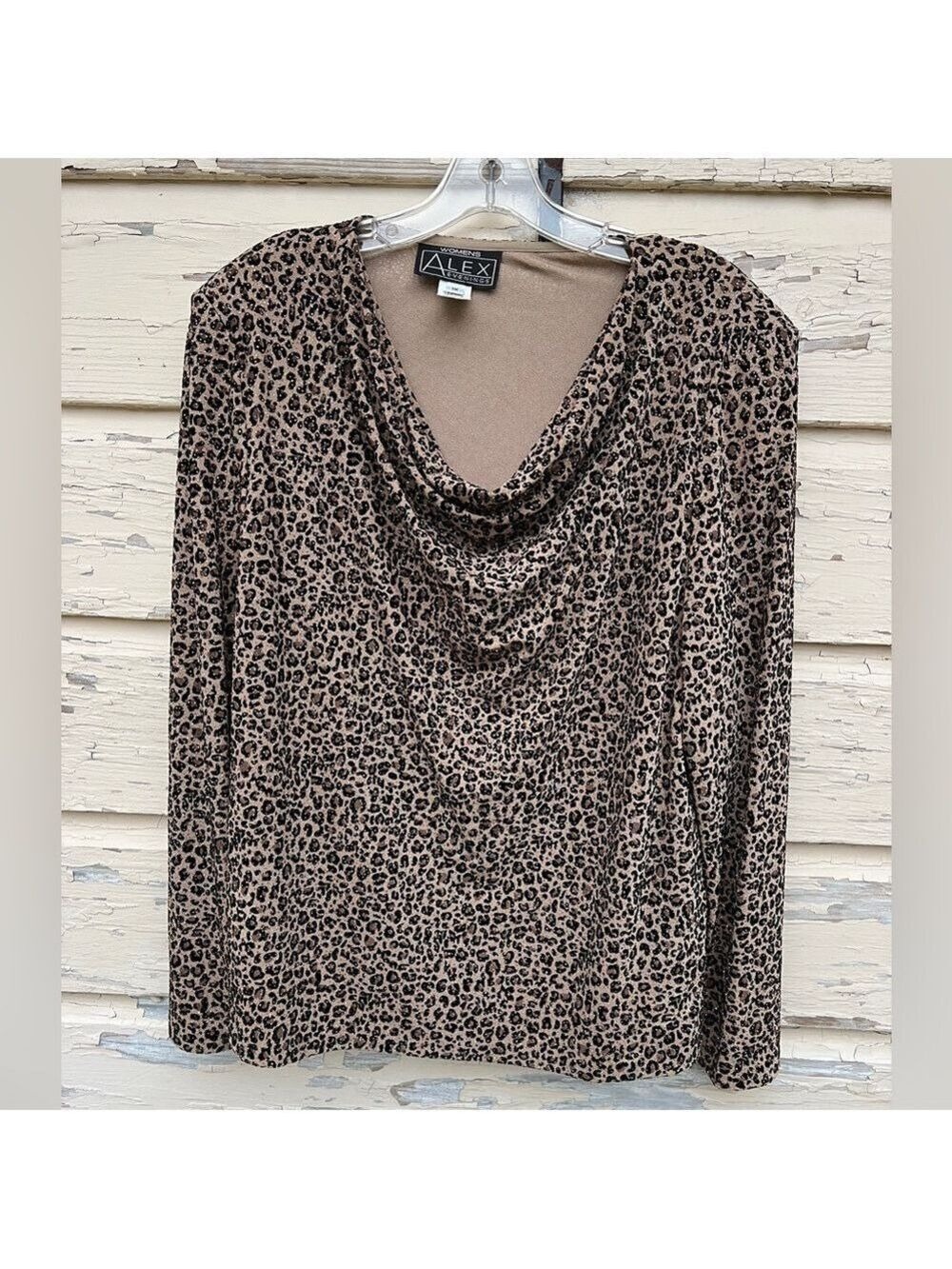 Alex Evenings Leopard Print Blouse